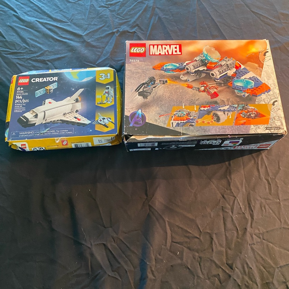 Lego Marvel & Creator Building Sets - Blue, White, Orange